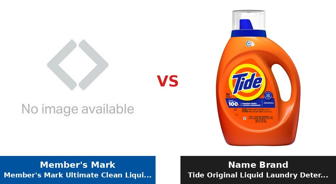 Member's Mark Ultimate Clean Liquid Laundry Detergent (Member's Mark) vs Tide Original Liquid Laundry Detergent comparison