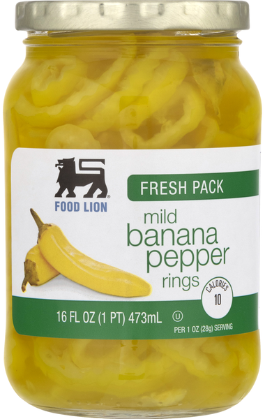 Food Lion Fresh Pack Mild Banana Pepper Rings