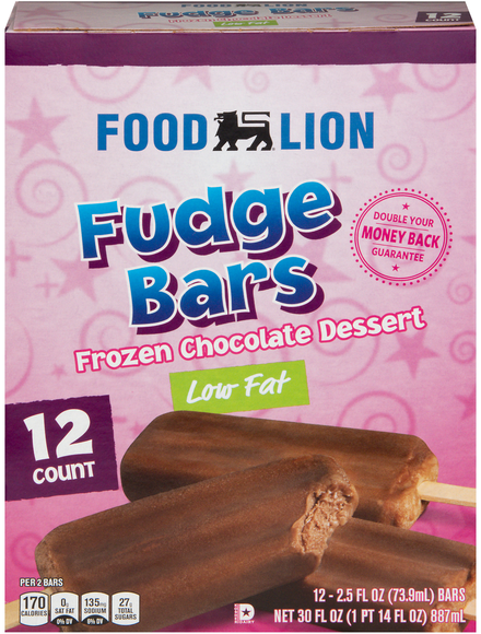 Food Lion Low Fat Fudge Bars - 12 ct