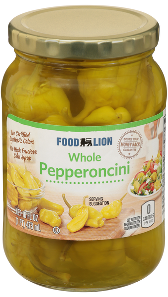 Food Lion Mild Whole Pepperoncini