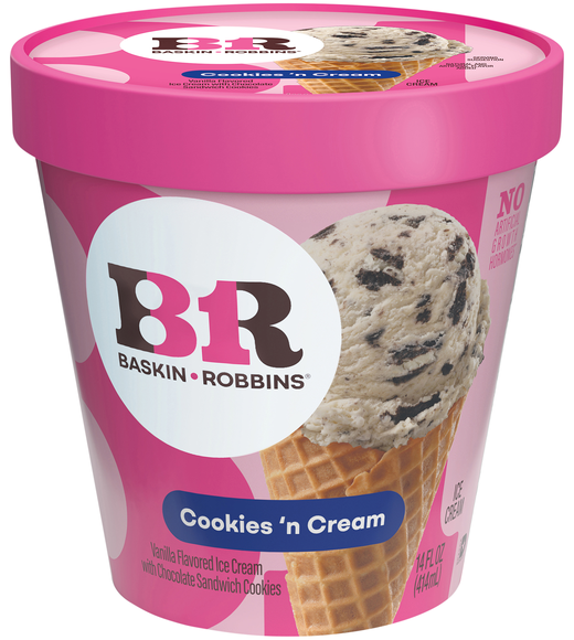 Baskin Robbins Cookies 'n Cream Ice Cream