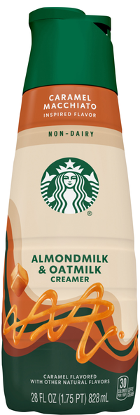 Starbucks Non-Dairy Caramel Flavored Almondmilk & Oatmilk Coffee Creamer