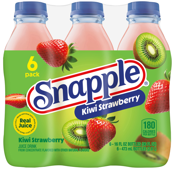 Snapple Kiwi Strawberry Flavored Juice Drink - 6 pk
