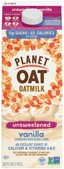 Planet Oat Unsweetened Vanilla Oatmilk