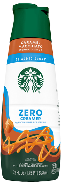 Starbucks Zero Added Sugar Caramel Flavored Coffee Creamer