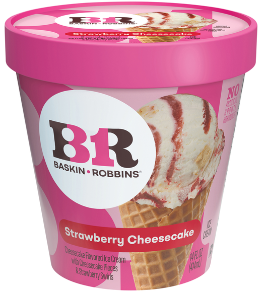 Baskin Robbins Strawberry Cheesecake Ice Cream