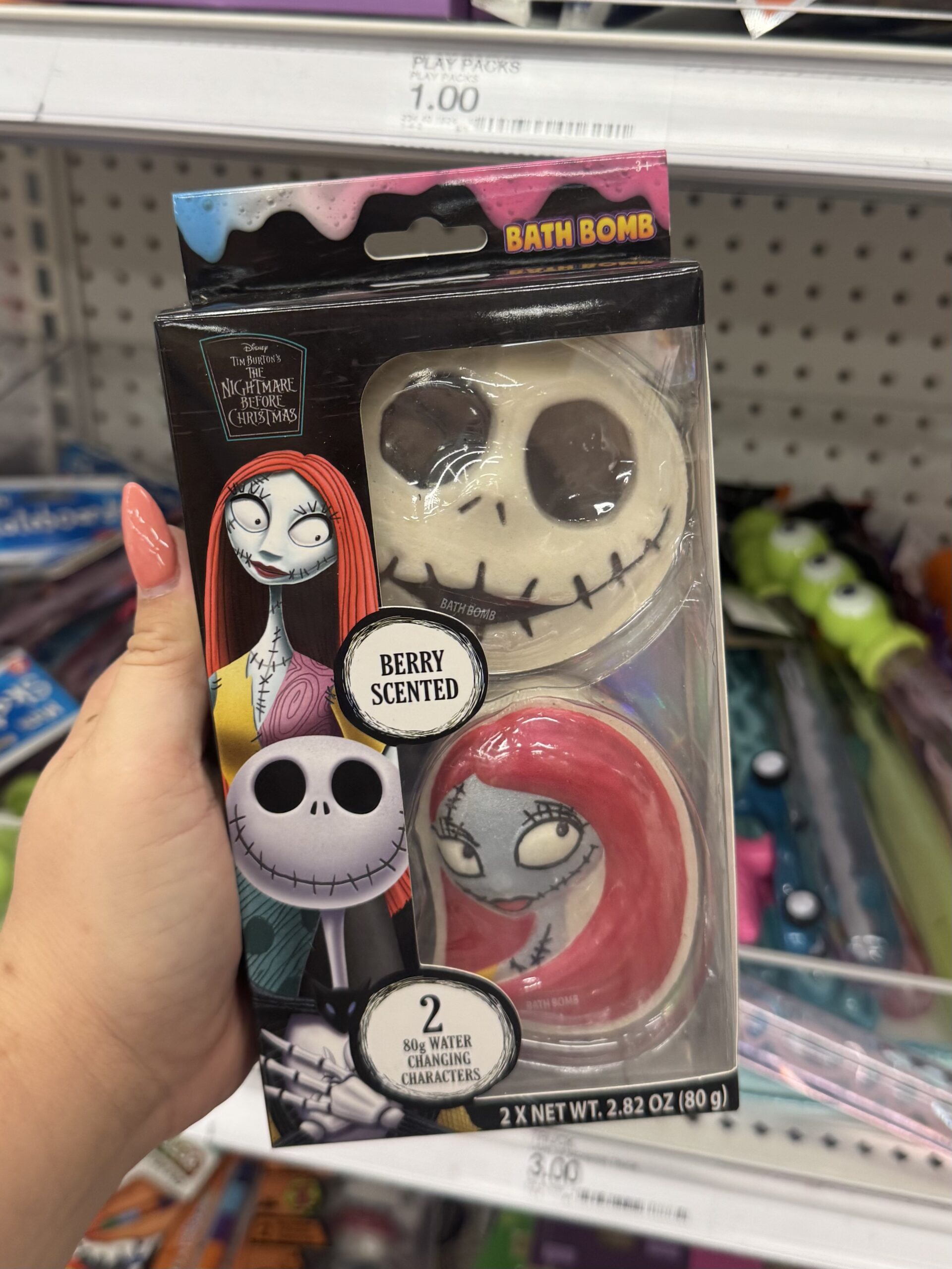 Disney 2pk Painted Bath Bombs Nightmare Before Christmas - in store