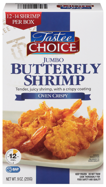 Tastee Choice Jumbo Butterfly Shrimp Frozen