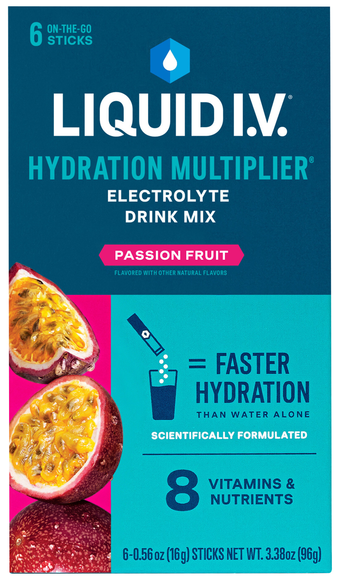 Liquid I.V. Passion Fruit Electrolyte Drink Mix Sticks - 6 ct