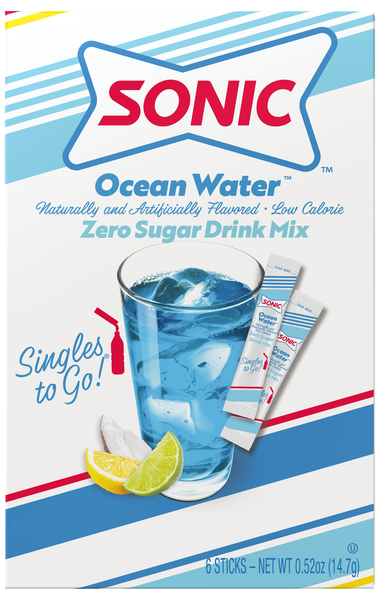 Sonic Zero Sugar Ocean Water Drink Mix - 6 ct