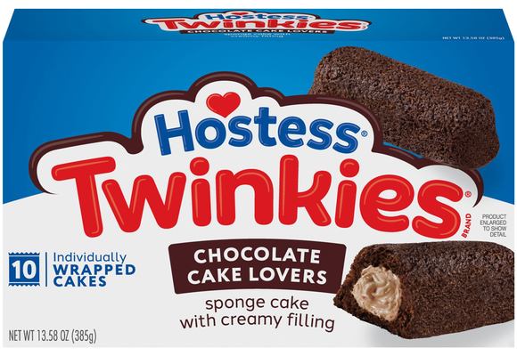 Hostess Chocolate Lovers Twinkies Snack Cakes - 10 ct