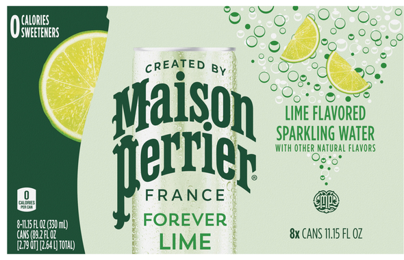 Maison Perrier France Forever Lime Sparkling Water - 8 pk