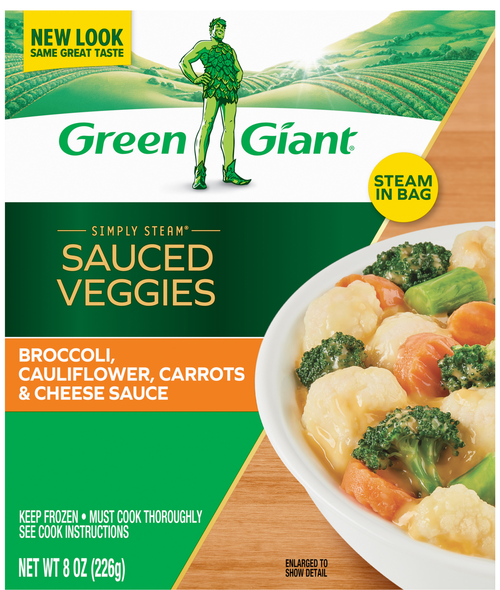 Green Giant Simply Steam Broccoli Cauliflower Carrots & Cheese Frozen