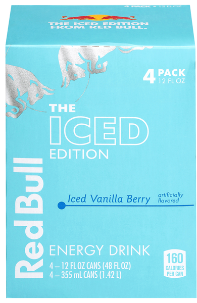 Red Bull The Iced Edition Vanilla Berry Energy Drink - 4 pk