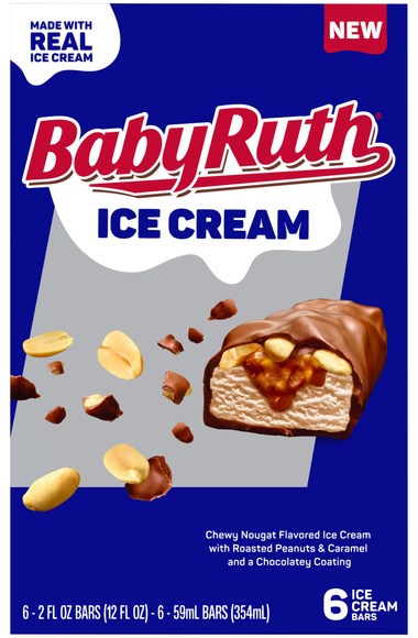 Baby Ruth Ice Cream Bars - 6 ct