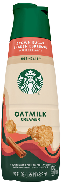 Starbucks Non-Dairy Brown Sugar Cinnamon Flavored Oatmilk Coffee Creamer