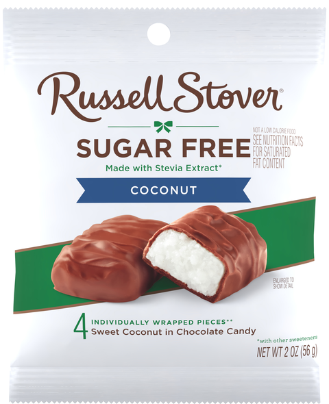 Russell Stover Sugar Free Coconut in Chocolate Candy
