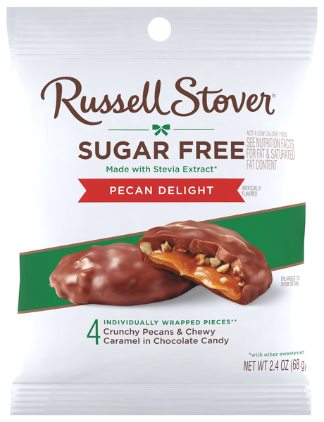 Russell Stover Sugar Free Pecan Delight Chocolate Candy