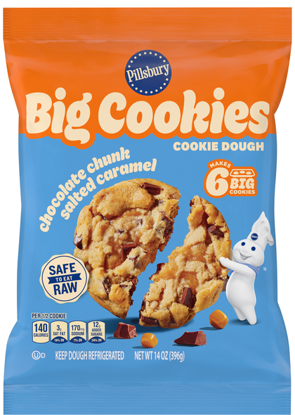 Pillsbury Big Cookies Chocolate Chunk Salted Caramel Dough