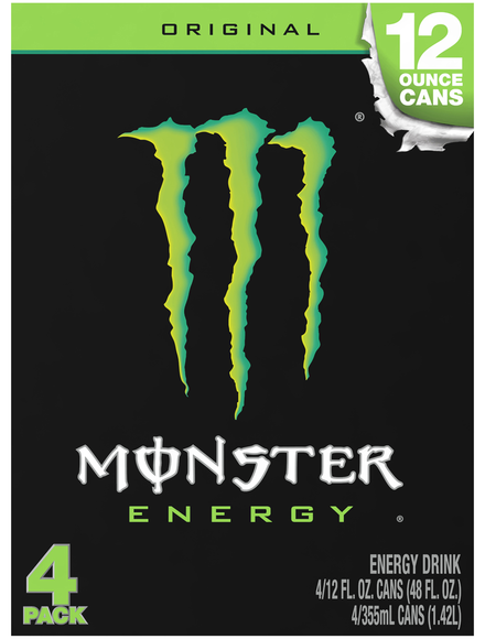Monster Original Energy Drink - 4 pk