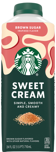 Starbucks Sweet Cream Brown Sugar Flavored Coffee Creamer