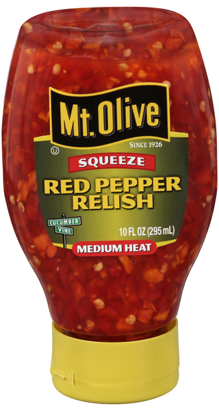 Mt. Olive Medium Heat Red Pepper Relish Squeeze