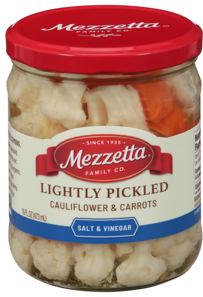 Mezzetta Salt & Vinegar Lightly Pickled Cauliflower & Carrots