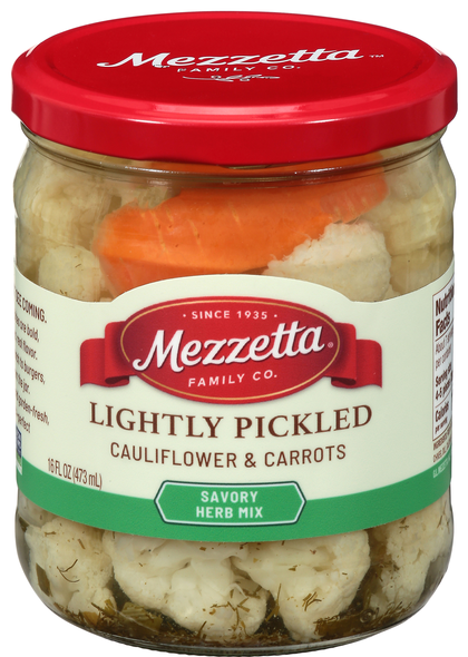 Mezzetta Savory Herb Mix Lightly Pickled Cauliflower & Carrots