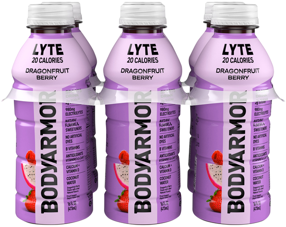 BODYARMOR Lyte Dragonfruit Berry Sports Drink - 6 pk