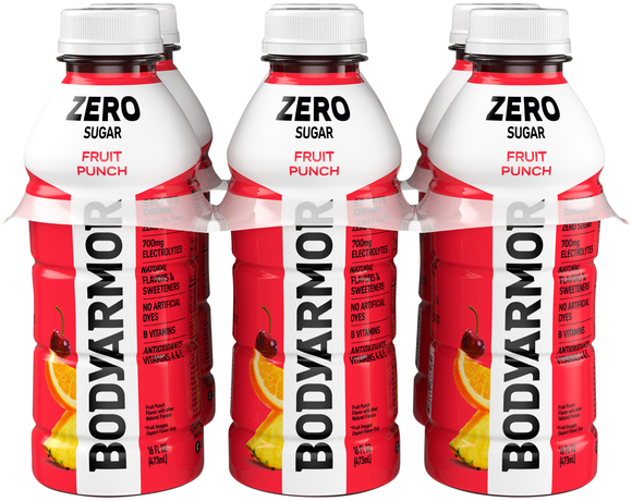 BODYARMOR Zero Sugar Fruit Punch Sports Drink - 6 pk