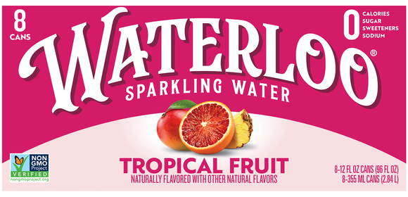 Waterloo Tropical Fruit Sparkling Water - 8 pk