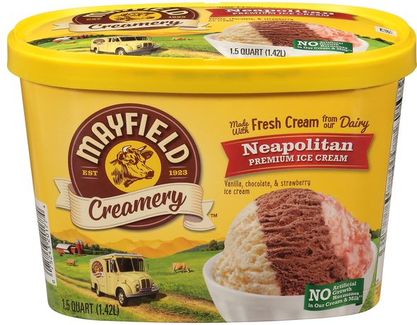 Mayfield Creamery Neapolitan Premium Ice Cream