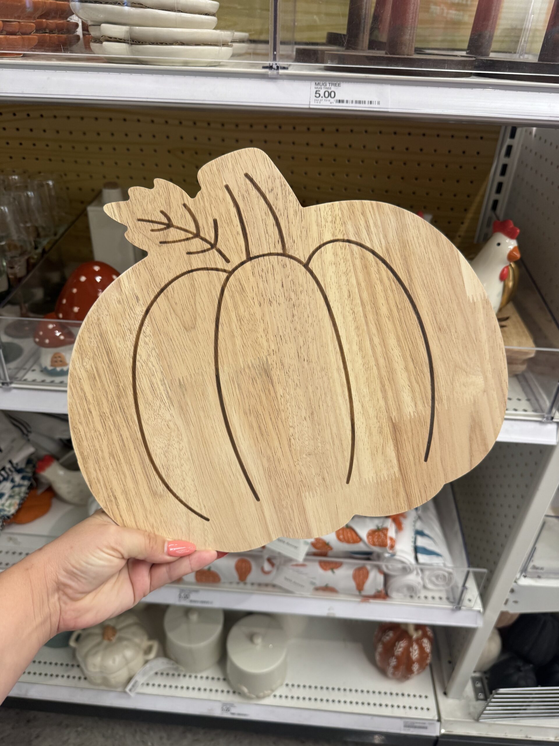 Wood Serving Board Pumpkin - Bullseye's Playground™ - in store