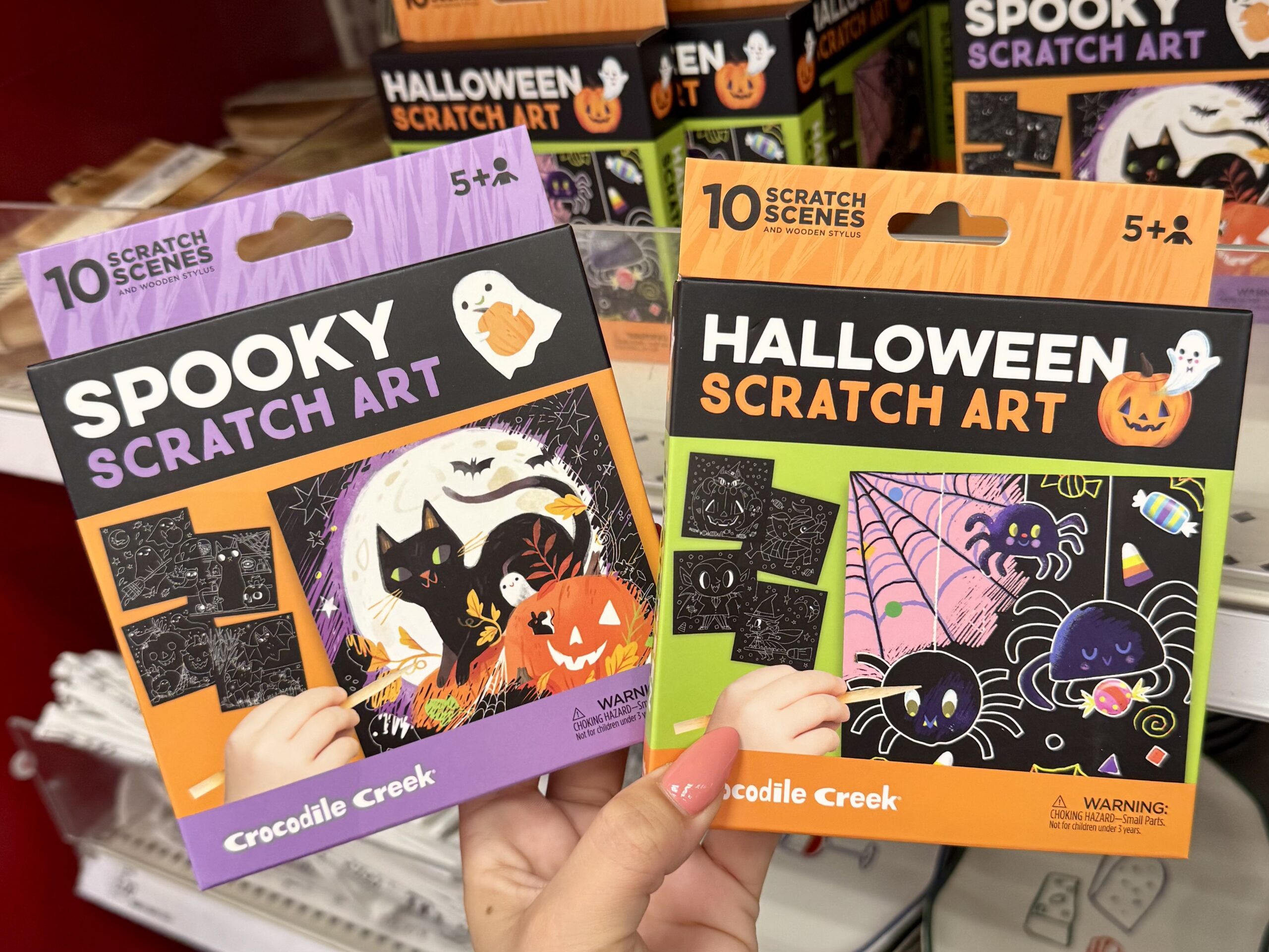 Crocodile Creek Halloween Scratch Art - in store