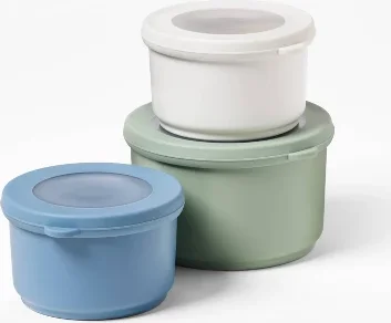3pk Round Snack Container Set - Figmint™