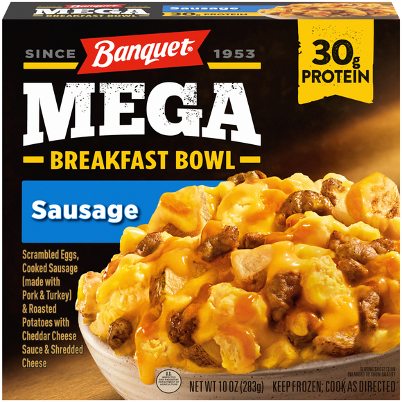 Banquet MEGA Breakfast Bowl Sausage Frozen Meal