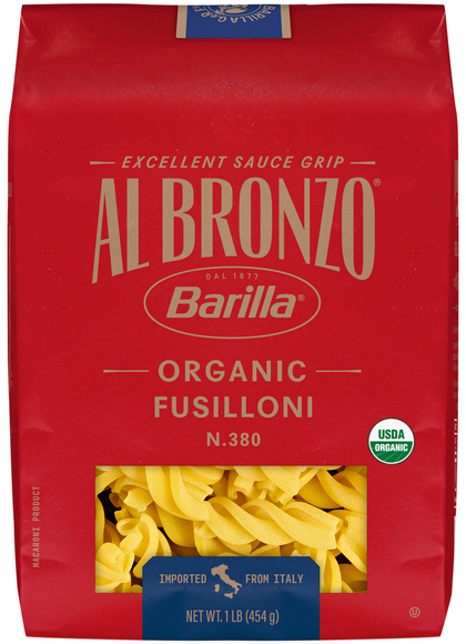 Barilla Al Bronzo Organic Fusilloni Pasta
