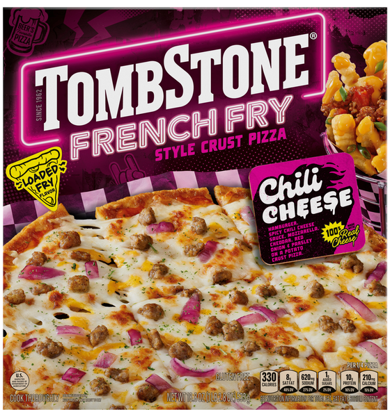 Tombstone French Fry Style Crust Chili Cheese Pizza Frozen