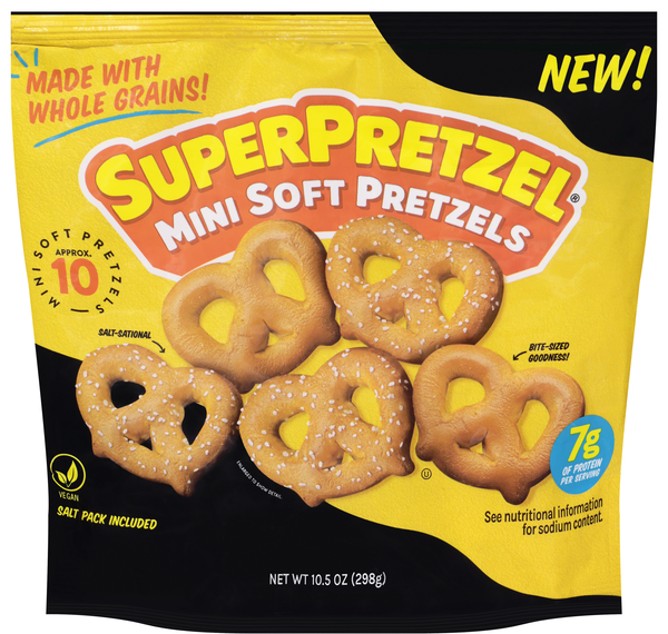 SuperPretzel Mini Soft Pretzels - 10 ct Frozen