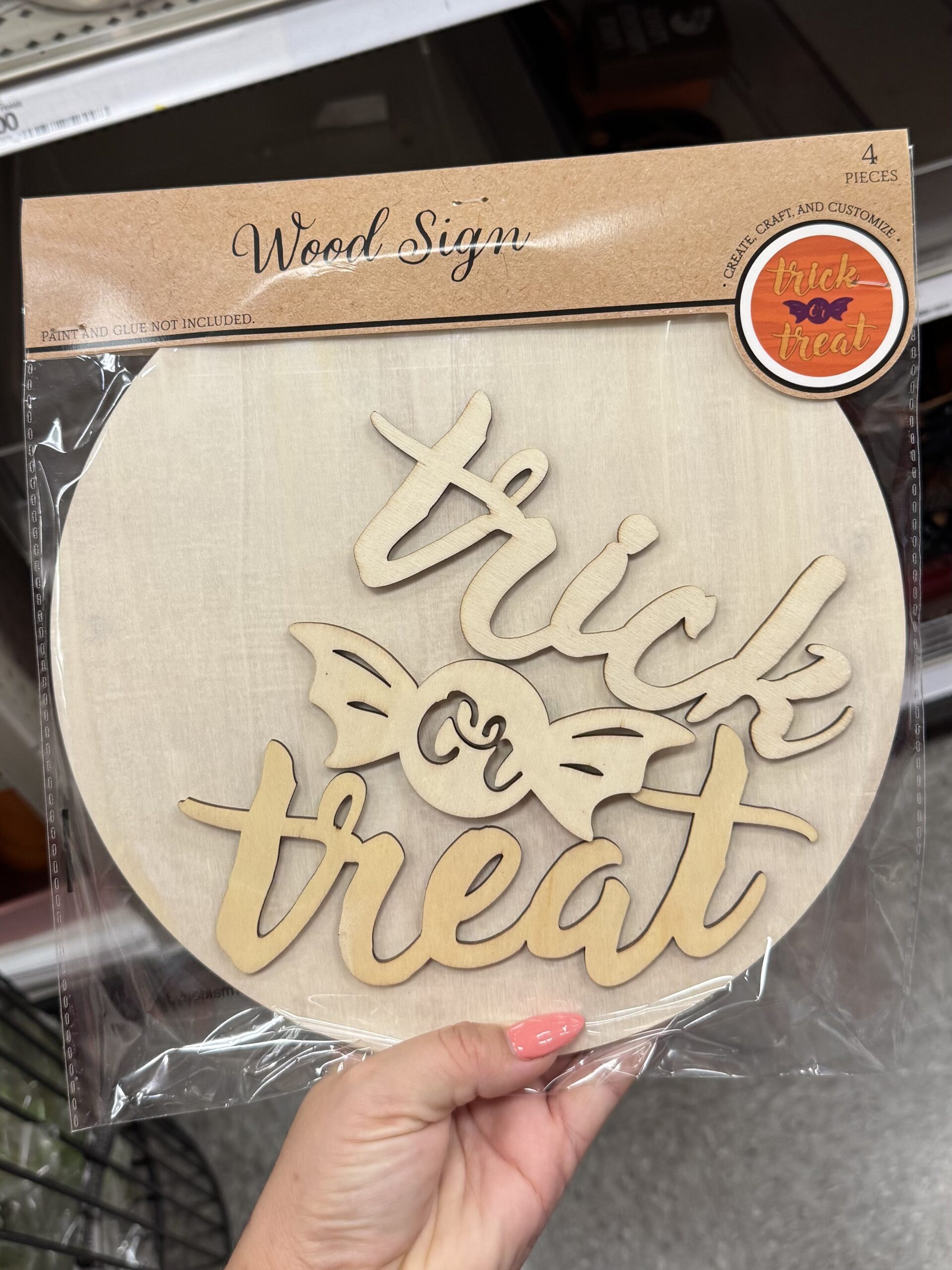 Wood Signs Trick or Treat - Bullseye's Playground™ - in store