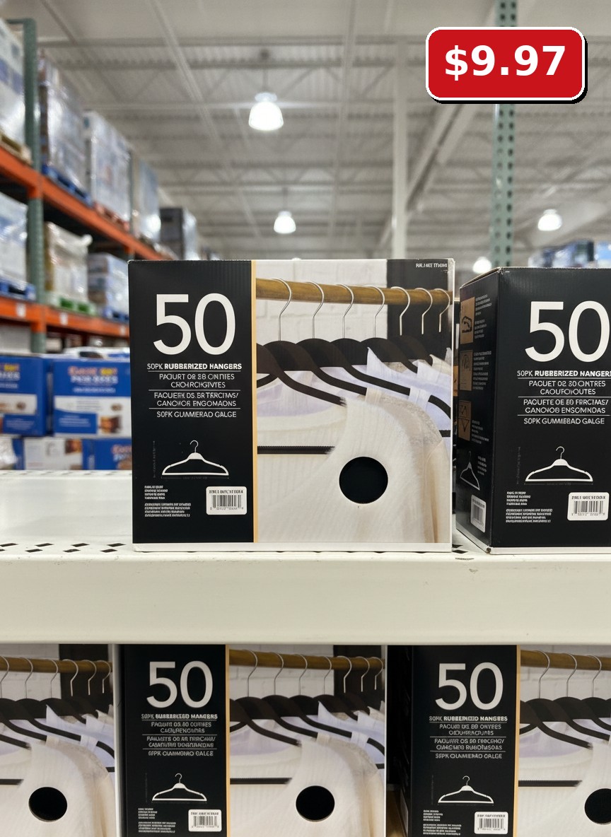 50PK RUBBERIZED HANGERS