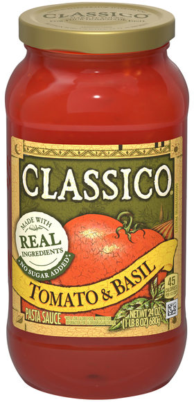 Classico No Sugar Added Tomato & Basil Pasta Sauce