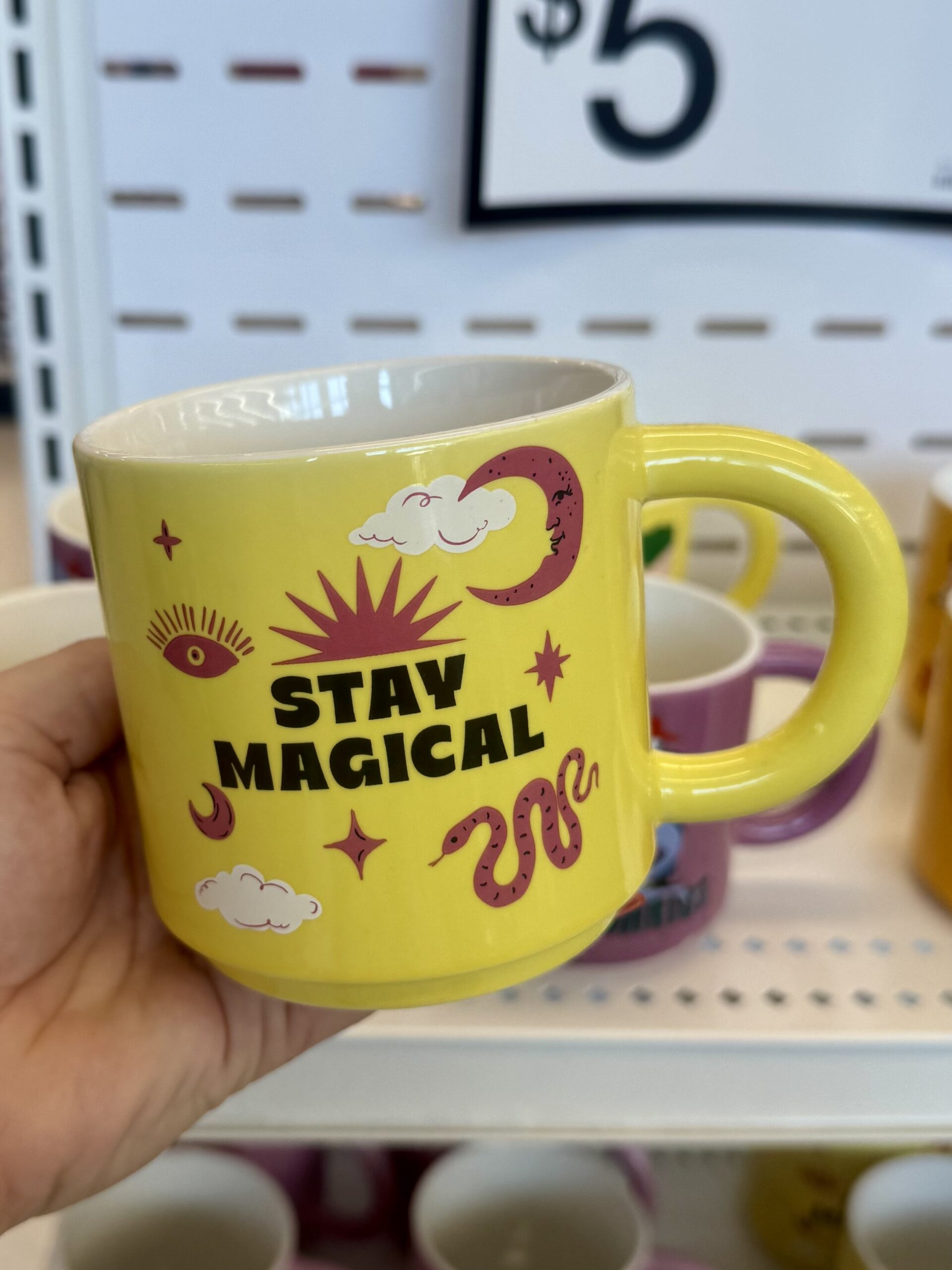 15 fl oz Zodiac Stay Magical Mug Yellow - Room Essentials™ - in store