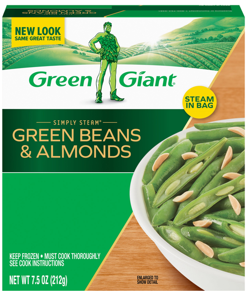 Green Giant Simply Steam No Sauce Green Beans & Almonds Frozen