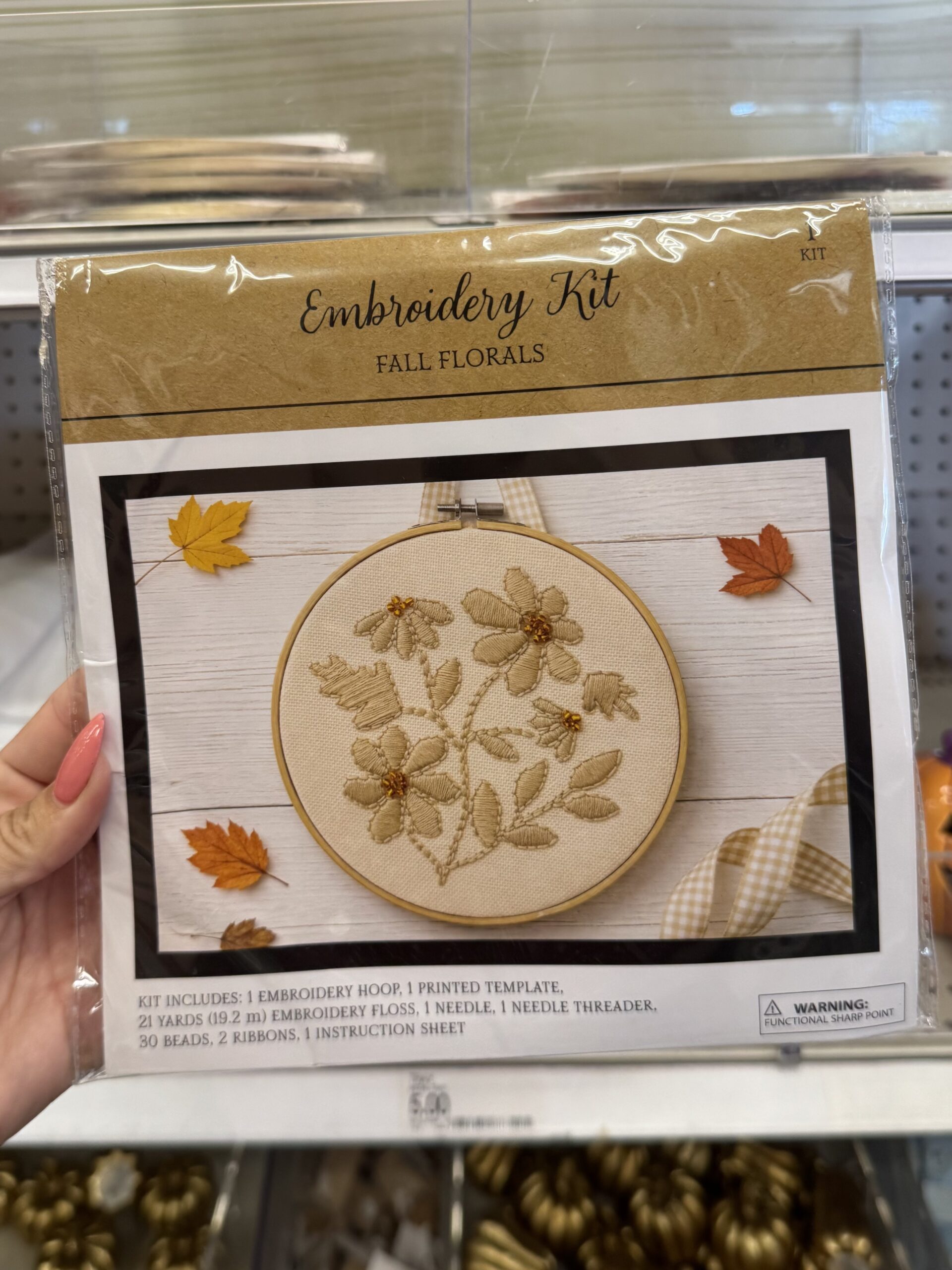 Embroidery Kit Fall Florals - in store