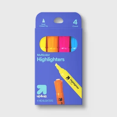 4pk Highlighters - up&up™