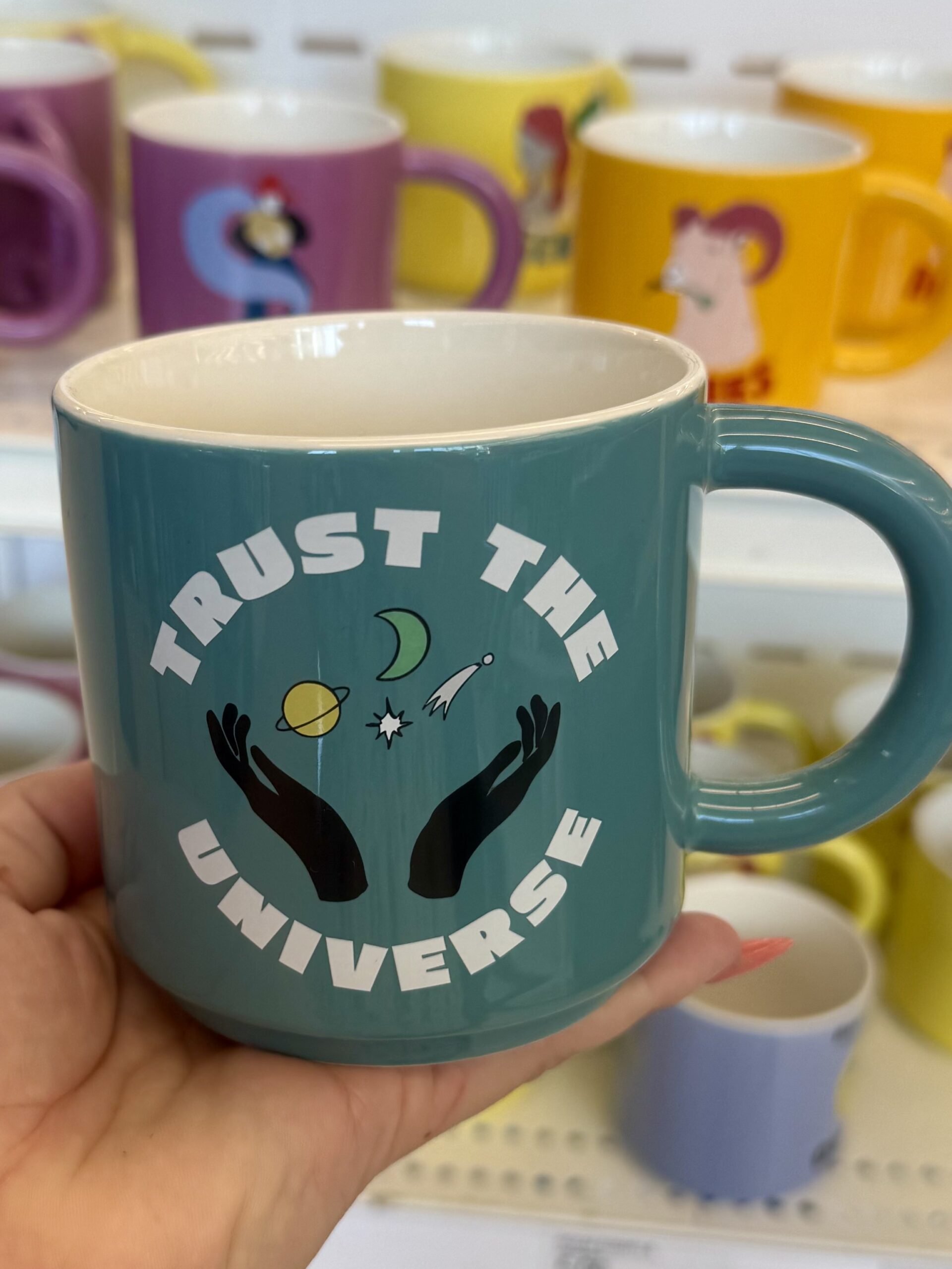 15 fl oz Zodiac Trust the Universe Mug Green - in store