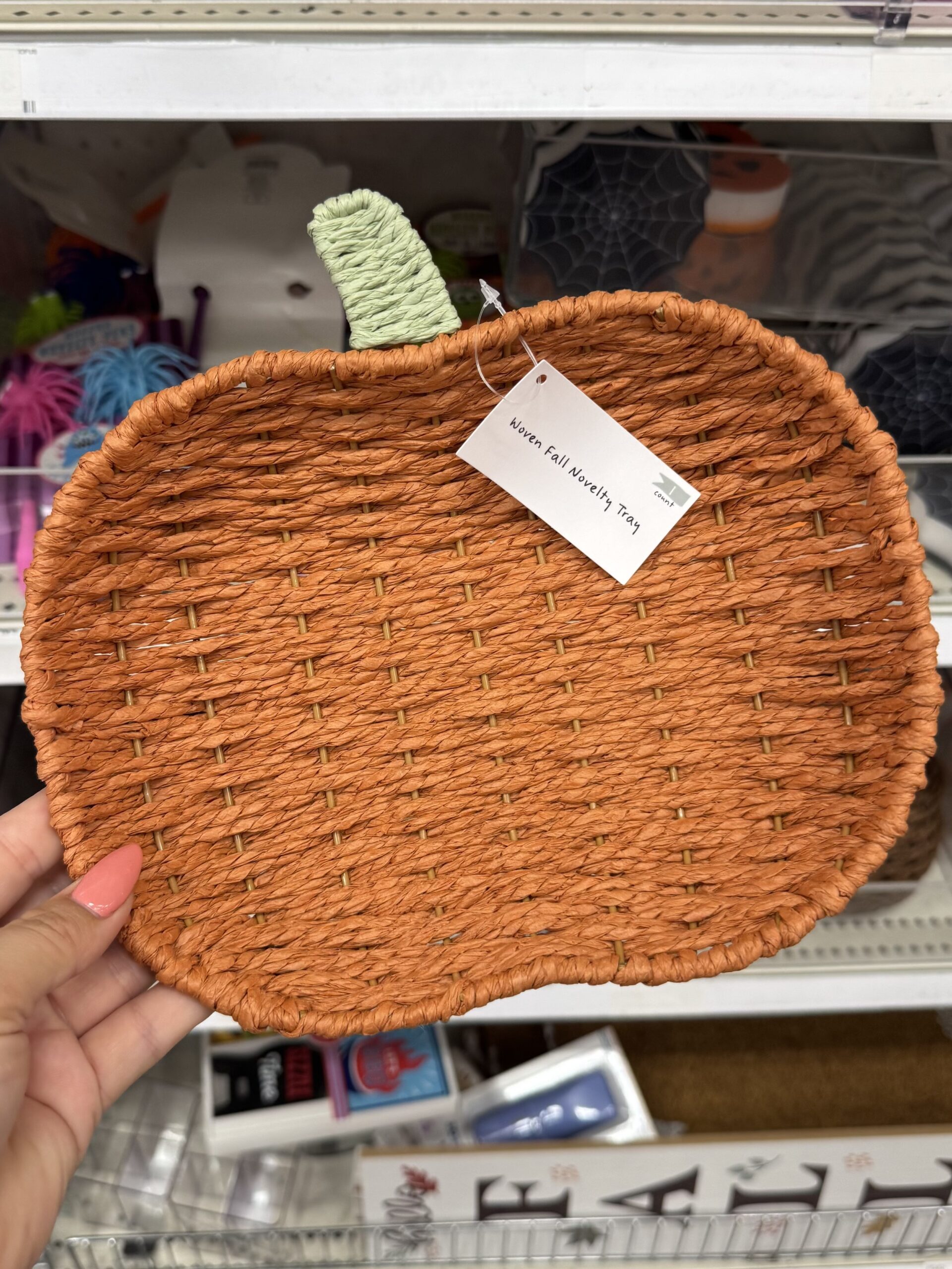 Woven Fall Novelty Tray Acorn - Bullseye's Playground™ - in store