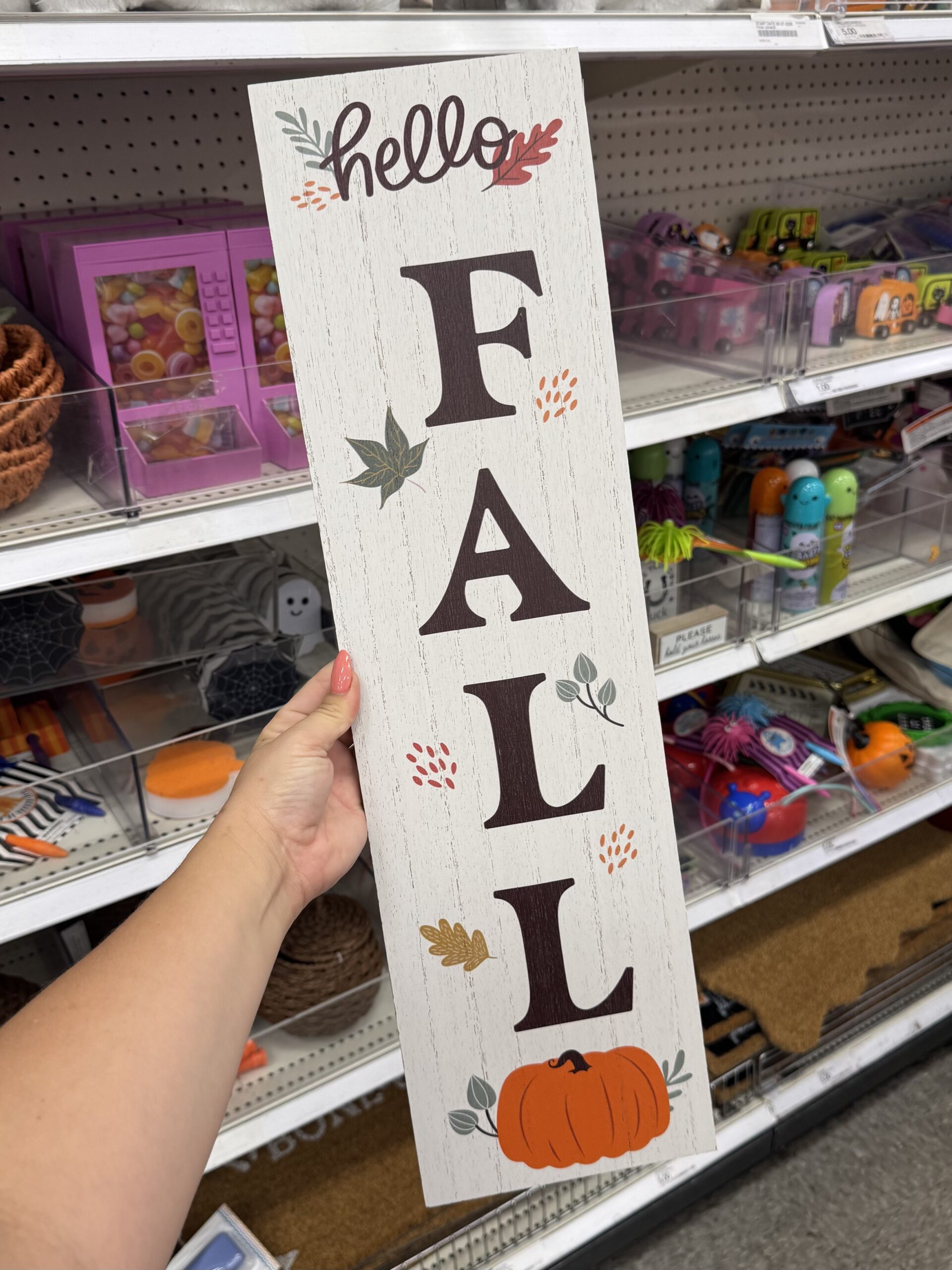 Hello Fall Wooden Sign - in store