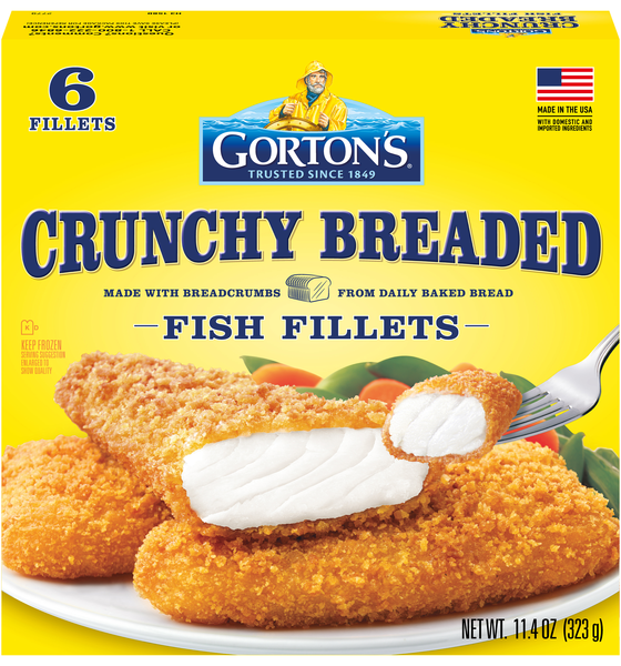 Gorton's Crunchy Breaded Fish Fillets - 6 ct Frozen